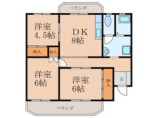 志井ﾏﾝｼｮﾝの物件間取画像